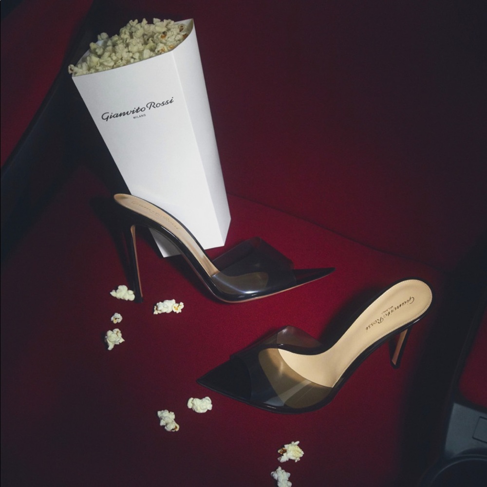 Gianvito Rossi Elle 85 pvc mules